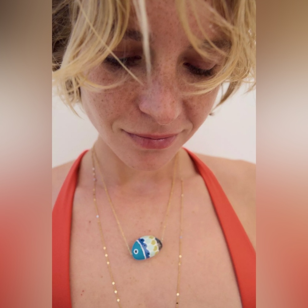 Zara FISH CHAIN NECKLACE PACK. Golden. One Size. New with Tags.